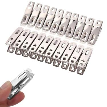 Imagem de Kit 20 presilhas Clipes fecha saco embalagem pregador metal