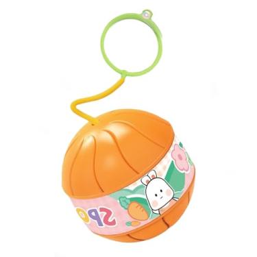 Imagem de simhoa Pular bola, brinquedo de pular tornozelo, equipamento de exercício de jogo de bola de balanço piscando anéis de salto bola de salto de tornozelo para, Laranja