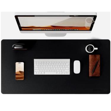 Imagem de Mousepad Desk Pad Extra Grande sintetico 90x40 e apoio copo - GENERTOY