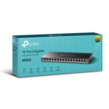 Imagem de Switch Tp-Link Sg116E Easy Smart 16 Portas 10/100/1000Mbps Homologação