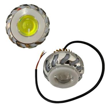 Imagem de Lâmpada Led Farol Angel Eyes Projetor Azul E Vermelha - S Parts, Unida