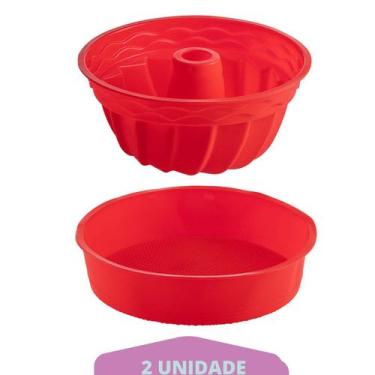 Imagem de Jogo Forma Espiral Silicone + Forma Redonda Sortida Pudim - QUALITY HO
