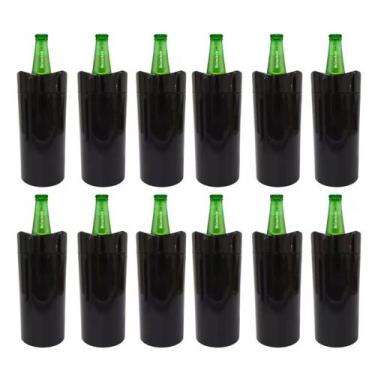 Imagem de Porta Garrafa Térmico 600ml Camisinha Para Cerveja Kit 12 unidades - L