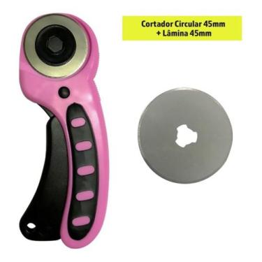 Imagem de Cortador Circular De Tecidos Papeis Eva Estilete Circular com Disco 45