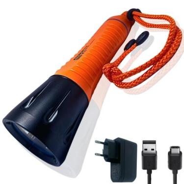 Imagem de Lanterna De Mergulho F12 Pro 120 Metros Fitech Inton Ip68, Laranja
