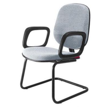 Imagem de Cadeira Diretor Interlocutor para Escritório Linha Uno Cinza - Design 
