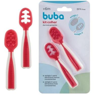 Imagem de Colher de Treinamento para Bebe Introdução Alimentar Papinha Buba, VER