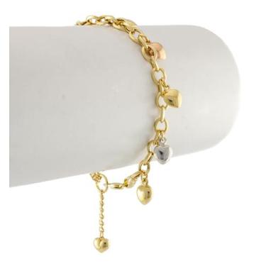 Imagem de Pulseira Feminina 5 Ouro 18k 750. Certificado de Garantia - JOIE JOIAS