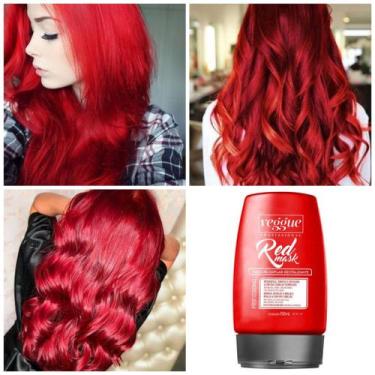Imagem de Máscara matizadora capilar tonalizante RED veggue 150 ml