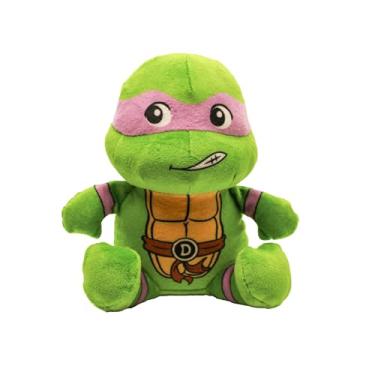 Imagem de design LAB, Inc. Mercadoria oficial da Tartaruga Ninja Teenage Mutant | TMNT Toys Brinquedo de pelúcia para cães | Donatello | Bicho de pelúcia para brincadeiras interativas