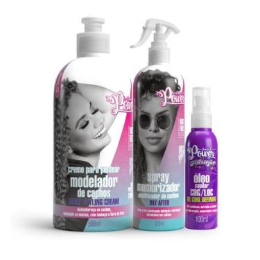 Imagem de Soul Power Curly Styling Cpp 500ml + Day After 315ml + Text Óleo 100ml