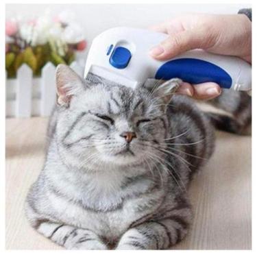 Imagem de Mata Pulgas e Carrapatos  Elétrico Pente Removedor Eletrico  Pet Sem F