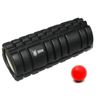 Imagem de Kit Rolo de Liberação Miofascial Texturizado   Bola de  Massagem Lacro
