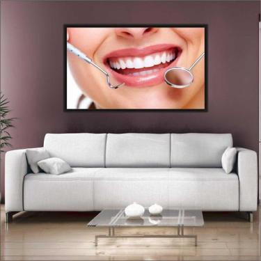 Imagem de Quadro Decorativo Consultórios Odontologia Dentista Dentes Sorriso Est