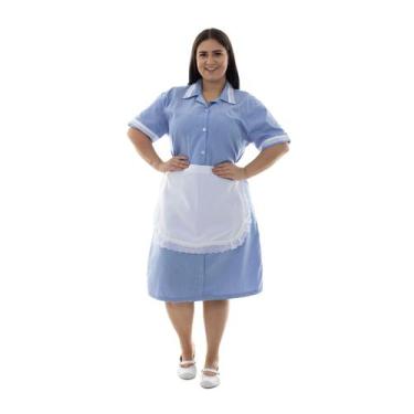 Imagem de Plus Size - Kit com 2  Vestidos em Tecido Algodão Com Avental  para  C