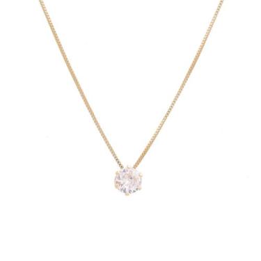 Imagem de Colar Corrente Ponto de Luz Banhado Ouro 18K - Papillon Semi Jóias