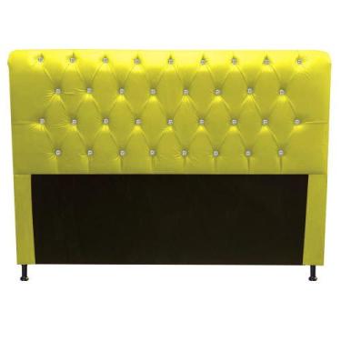 Imagem de Cabeceira Estofada Lady com Botões de Strass para Cama Box King Size 1
