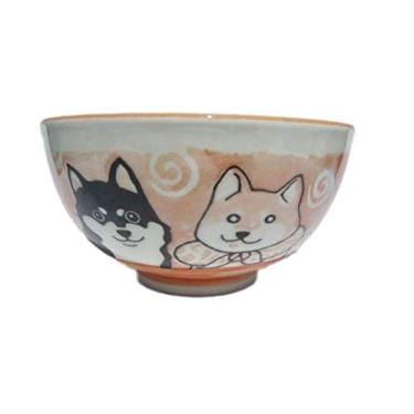 Imagem de Tigela de arroz japonesa Shiba vermelha de 15 cm de diâmetro tigela de arroz Donburi sopa macarrão ou tigela de servir tigela multiuso Chawan do Japão