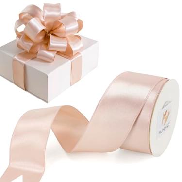 Imagem de HUIHUANG Fita de cetim ouro rosa com fio de 3,5 cm fita dupla face para grinaldas, laços, embrulho de presente, guirlanda, decorações de casamento, decoração de casa, árvore de Natal - contínuo 10