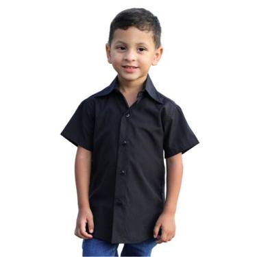Imagem de Camisa social infantil manga curta para meninos do 1 ao 16 - Maximus, 