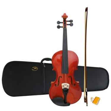 Imagem de Viola Clássica De Arco Al 1310 3/4 Alan Com Case Arco Breu Cavalete F0