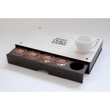 Imagem de Caixa Porta Cápsulas Café Dolce Gusto Com Gaveta Mdf 31x20x5 - Artesan