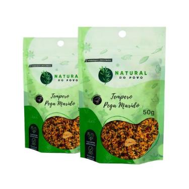 Imagem de Tempero Gourmet Pega Marido Qualidade Superior Premium Kit 2 Pouch 50g