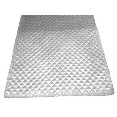 Imagem de Caminho de Mesa Natal Trilho 48cm X 1,48m Cetim Matelassê - Fitas e Fe