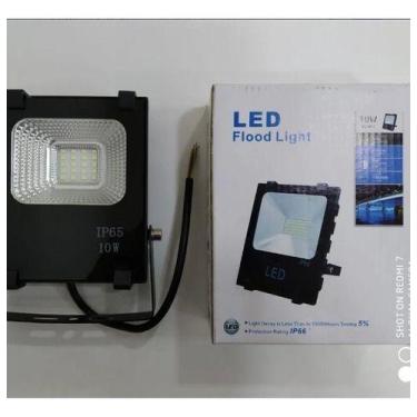 Imagem de Refletor Holofote Led Flood Light Smd 10w Branco Ip65 - oem