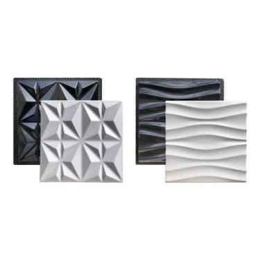 Imagem de Kit 2 Formas 3D Gesso e Cimento ABS 40x40 - Xmoldes Formas 3D