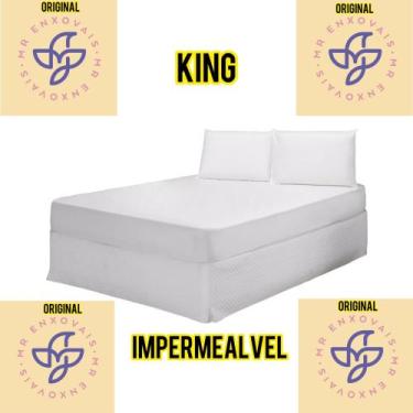 Imagem de capa protetor de colchão king impermeável com elástico - MR Enxovais
