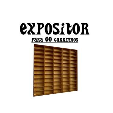 Imagem de Expositor Para 60 Carrinhos Enfeites Decorativo Infantil Mdf - CasaBeb