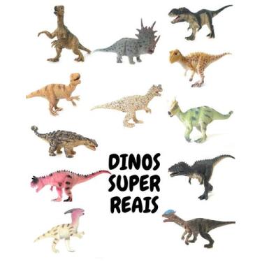 Imagem de Kit 12 Dinossauros Super Realistas - Genérico