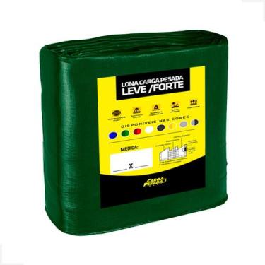 Imagem de Lona Plástica Verde Impermeável 300 Micras Multiuso 4x5 / 5x4 - CARGA 