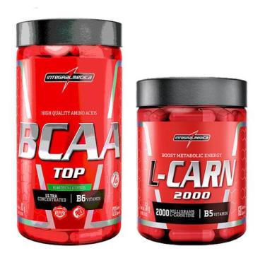 Imagem de Kit Bcaa Top 120 Caps + L-Carnitina 60 Caps IntegralMedica