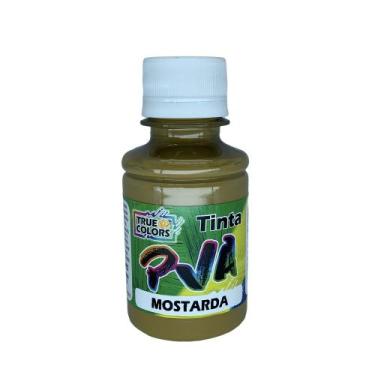 Imagem de Tinta Pva Fosco Cores Escuras 100ml True Colors, MOSTARDA