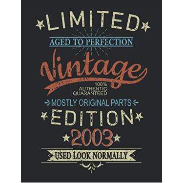 Imagem de 18th Birthday Limited 18 Years Edition 2003 Graphic Deko Vintage: PUZZLE BOOK - Funny retro birthday present, gift idea - A4 (8. 5x11) - 101 pages - ... sketch, planner, birthday, vintage, saying