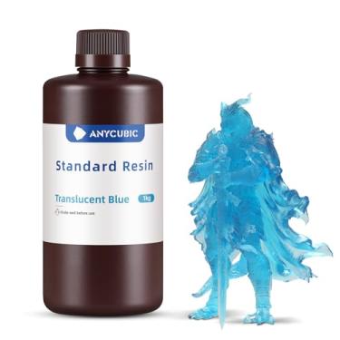 Imagem de ANYCUBIC Resina para impressora 3D, resina de cura UV sla 405nm com alta precisão e cura rápida e excelente fluidez para impressão 3D em LCD (azul claro, 1kg)