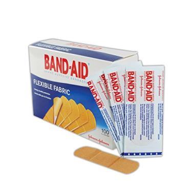 Imagem de Johnson & Johnson Jj4444 Bandagens Adesivas Tecidas Com Band-Aid, 1" X 3", Castanho (Caixa Com 100)