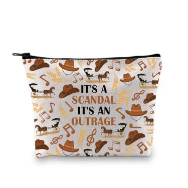 Imagem de BDPWSS Oklahoma Presente musical Broadway Teatro Musical Presente It's A Scandal It's An Outrage Bolsa de maquiagem para fãs musicais, Bolsa escândalo ultraje, Tendência