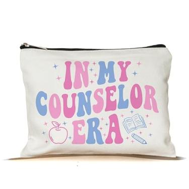 Imagem de NMPCreativeStore Bolsa de maquiagem In My Counselor Era - Bolsa de maquiagem para conselheiro - Presentes para conselheiro escolar - Presente de agradecimento para conselheiro - Ideia de presente para