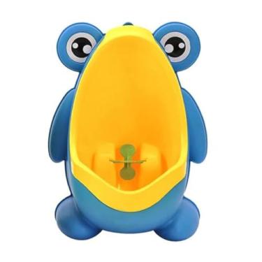 Imagem de Mictório Desfralde Sanitário Infantil Sapinho Ventosas Pinico (Amarelo)