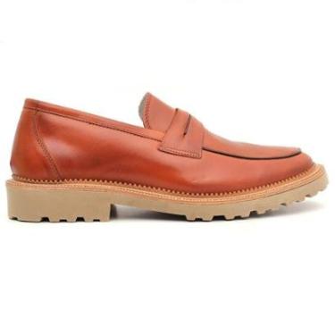 Imagem de Sapato Mocassim Loafer Masculino em couro Legítimo Artesanal-Masculino