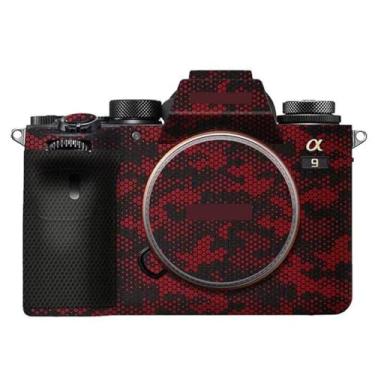 Imagem de Película de decalque para Sony A9 Película de vinil antirarranhões Mirrorless Camera Body Protective Sticker Coat A 9 (Mamba Red)