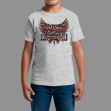 Imagem de Camisetas Infatil Básica Masculina Casual Estilosa Gola Redonda Skynir