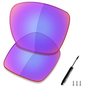 Imagem de SAUCER Lentes de substituição premium, chave de fenda T4 e parafuso para óculos de sol Oakley TwoFace XL OO9350 High Defense - Shield G30 polarizado