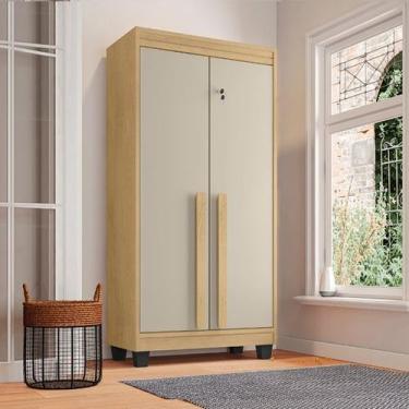 Imagem de Armário Multiuso Sapateira RV Paris Com Chave Cinamomo Off White