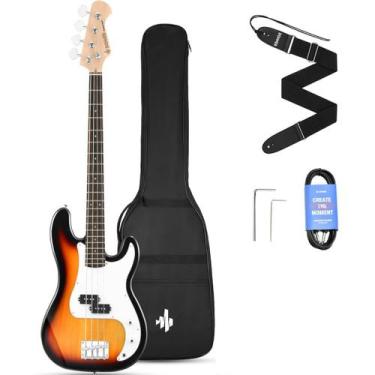 Imagem de Kit Baixo 4 Cordas Precision Bass Donner DPB-510, DPB-510 - SUNBURST