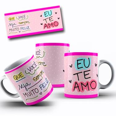 Imagem de Caneca de Porcelana Personalizada Aniversário Com Frases Engraçadas e Divertidas (Eu te amo)