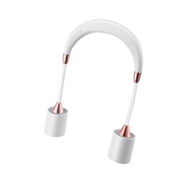 Imagem de Generic Ventilador pendurado no pescoço portátil Circuladores de ar poderosos Fan multifuncional pequeno ventilador de resfriamento tranquilo para carro em, Branco